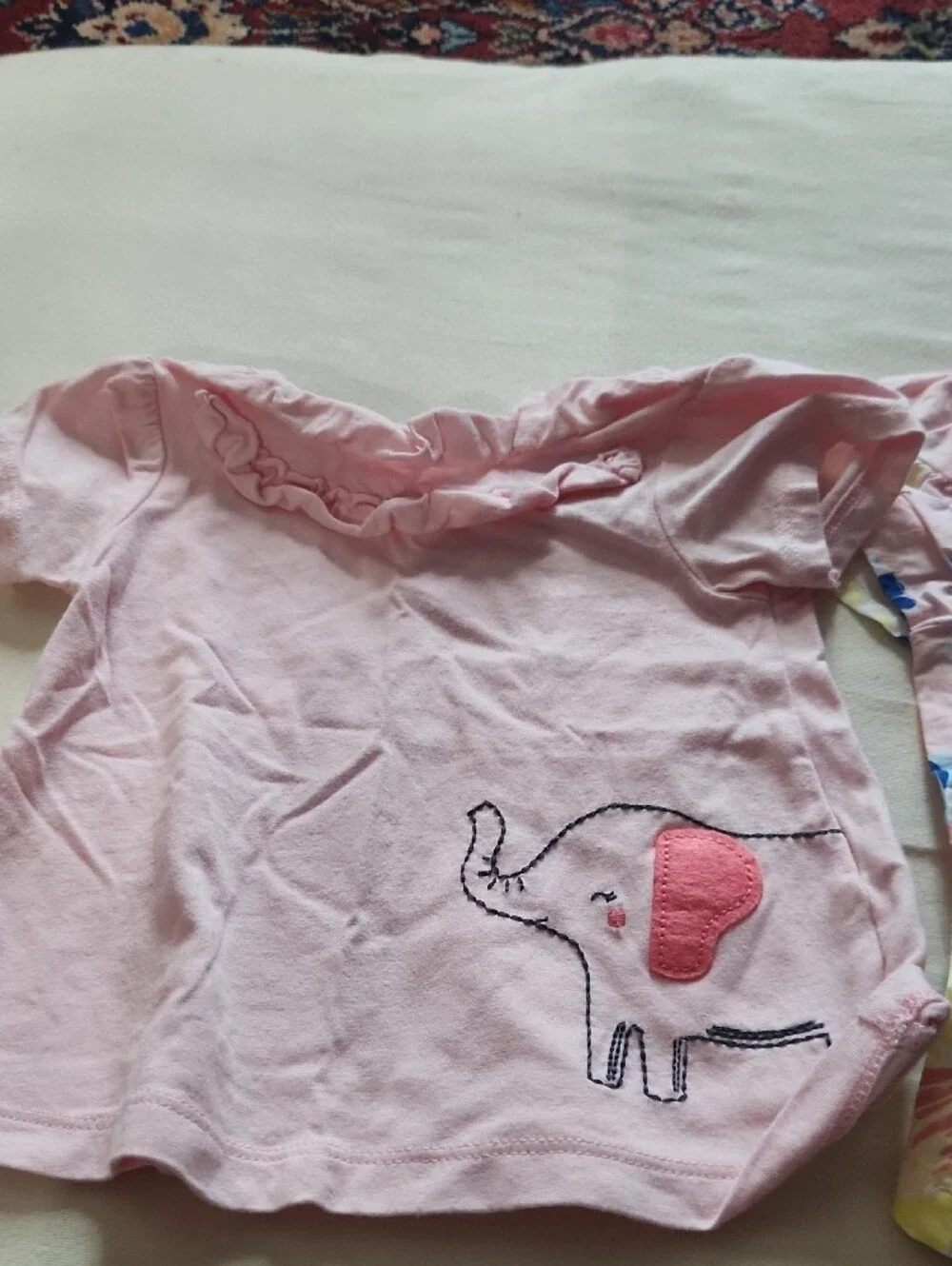 Carter's Pink Girls' Elephant Tee & Pink Floral Blouse Set